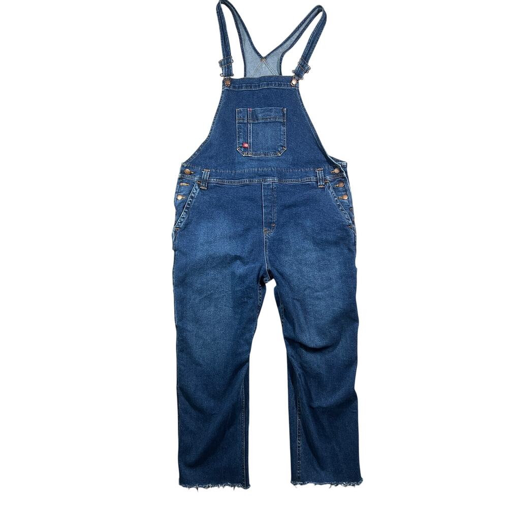 Durable Dickies Women's Denim Bib Boyfriend Fit Overall Stonewashed Women’s